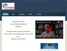 Tablet Screenshot of harrisbaptist.org